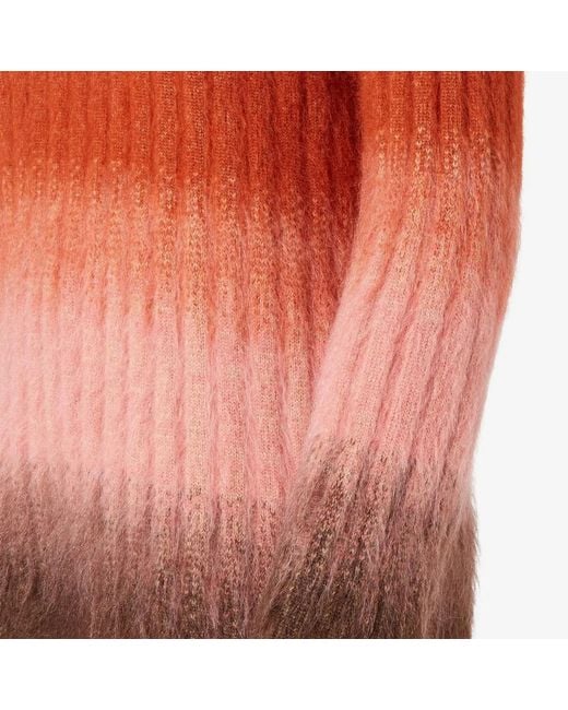 Fendi Brown Ombre Wool Crewneck Sweater