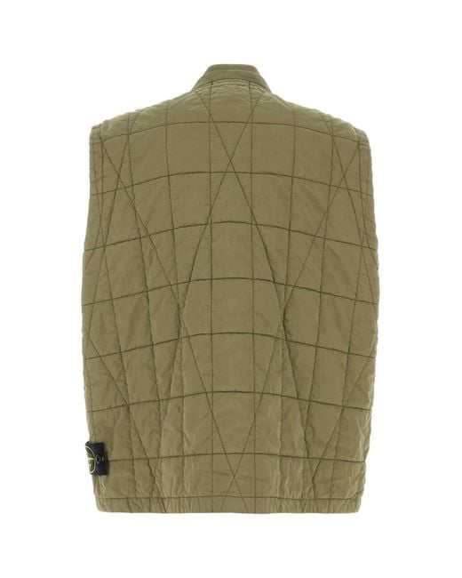 Stone Island Green Vest for men