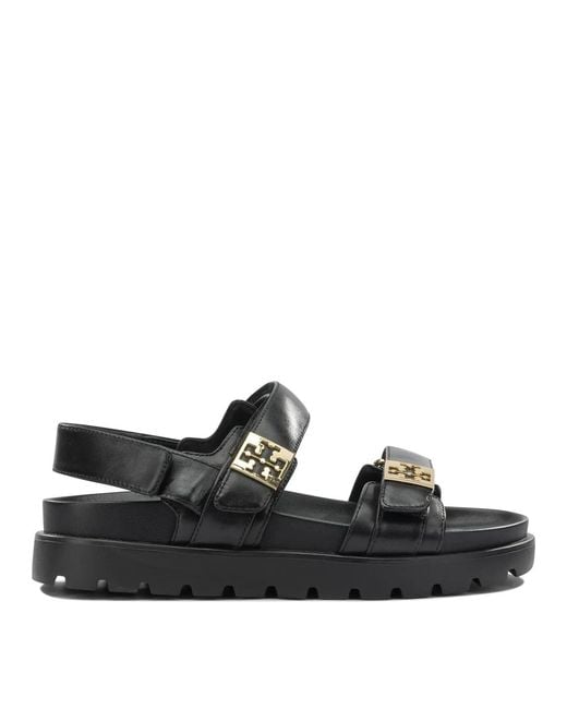 Tory Burch Black Bovine Leather Sandals