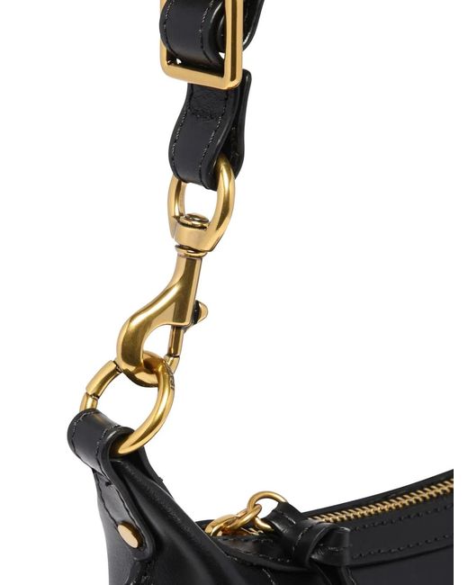 Isabel Marant Black "Oskan Moon" Small Shoulder Bag