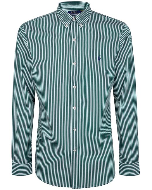 Polo Ralph Lauren Green Long Sleeve Sport Shirt for men