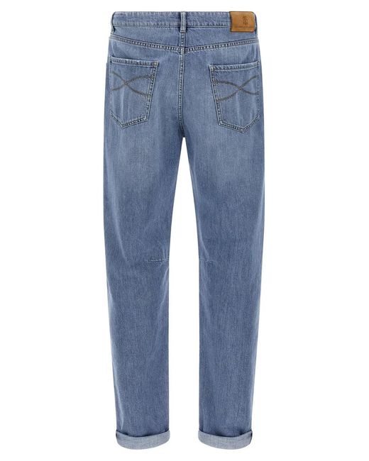 Brunello Cucinelli Blue Denim Jeans for men