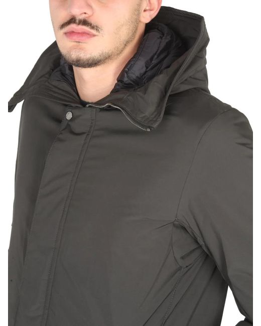 Moorer Gray Hooded Jacket for men