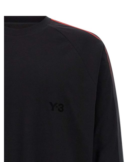 Y-3 Blue Oversized Gradient Stripes' T-Shirt for men