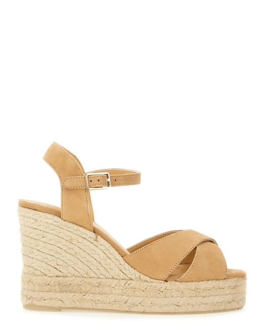 Castaner Natural Wedge Sandal "Blaudell"