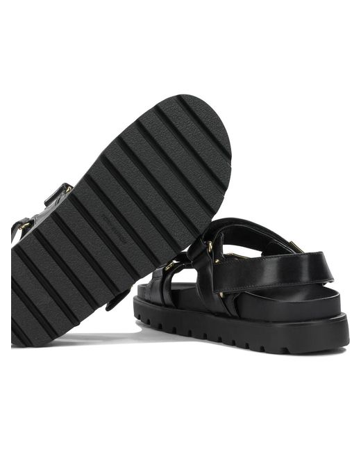 Tory Burch Black Bovine Leather Sandals
