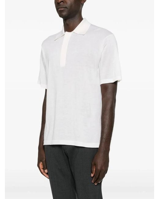 Lisa Yang White Carter Polo Shirt for men