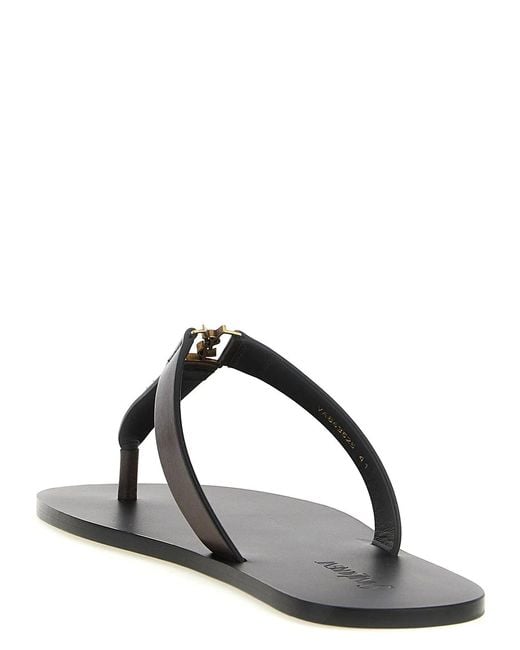 Saint Laurent Black 'Babylone' Sandals for men