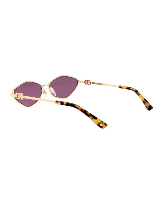 DSquared² Pink Rose Metal Sunglasses