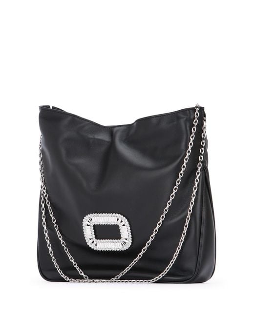 Roger Vivier Black Pilgrim Pocket Mini