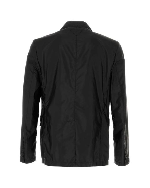 Prada Black Re-Nylon Blazer for men