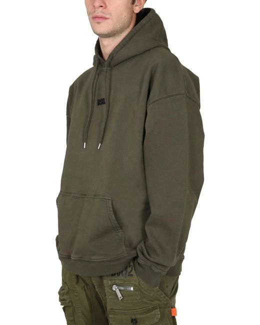 DSquared² Green Sweatshirt With Mini Logo for men