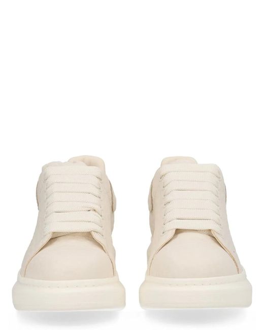 McQueen Natural Silk Sneakers