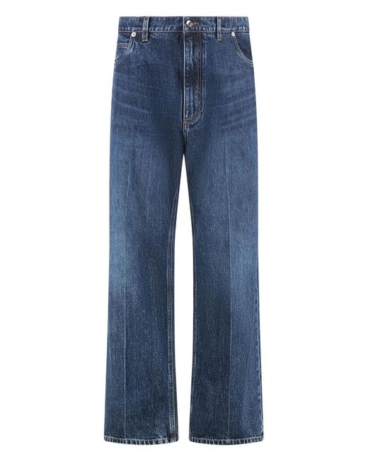 Dolce & Gabbana Blue Dolce & Gabbana Wide Leg Jeans for men