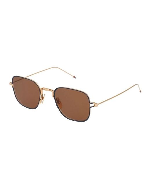 Thom Browne Brown Titanium Sunglasses