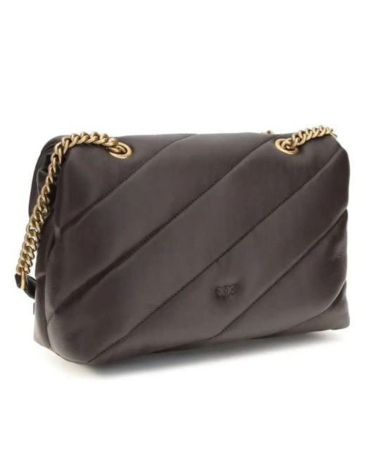 Pinko Gray Love Puff Classic Cl Sheep Bag
