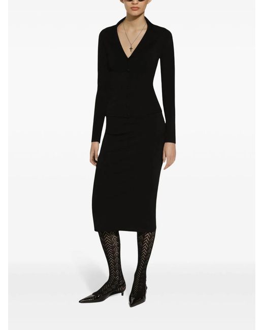 Dolce & Gabbana Black Dolce & Gabbana Longuette Skirt