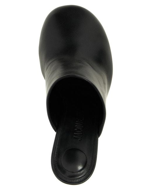 Jacquemus Black Heeled Mules