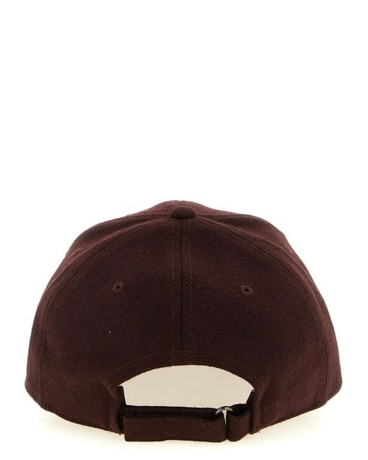 Ballantyne Brown Monogram Patch Cap for men