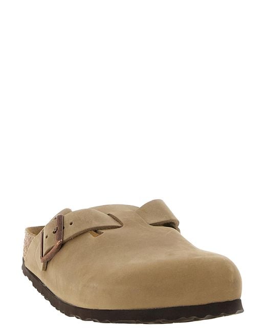 Birkenstock Brown 'Boston' Sabots