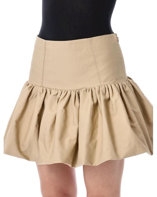 Ganni Natural Cotton Skirt