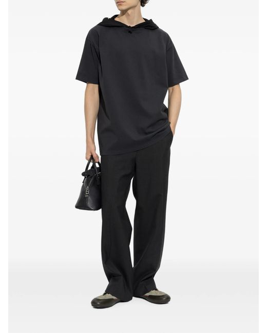 Maison Margiela Black Hooded T-Shirt for men