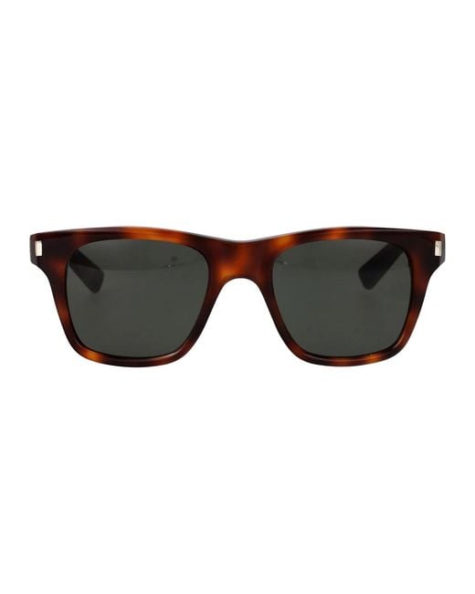 Saint Laurent Black Havana-Havana- Acetate Sunglasses for men