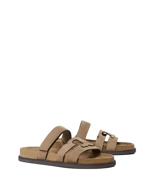 Tory Burch Brown Ines Sport Sandals