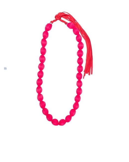 Pleats Please Issey Miyake Pink Pleats Please By Issey Miyake "Shibori" Necklace