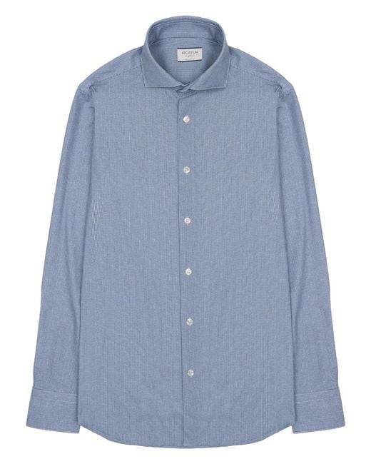 ARCHIVIUM BE UPDATED Blue Camicia A Righe for men