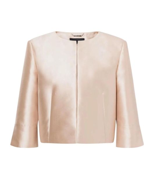 Alberta Ferretti Natural Mikado Jacket