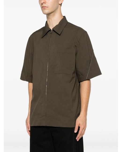 Givenchy Brown Recycled Polyester Shirt for men