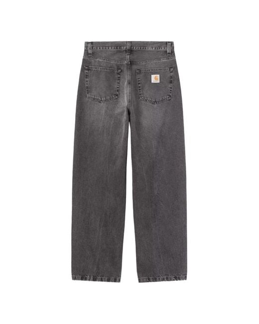Carhartt Gray Denim Cotton Jeans for men