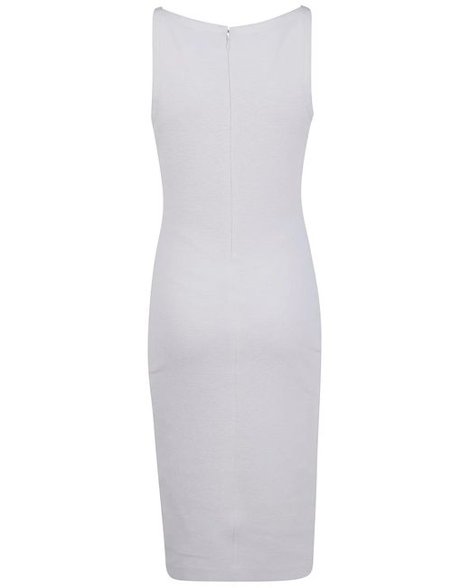 Emporio Armani White Cotton Short Dress