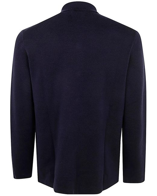 Polo Ralph Lauren Blue Long Sleeve Full Zip Sweater for men