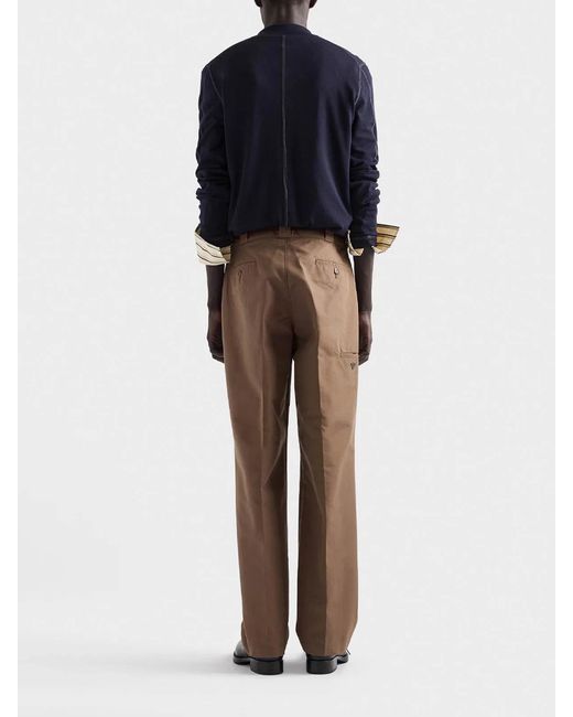 Prada Brown Denim Pants for men