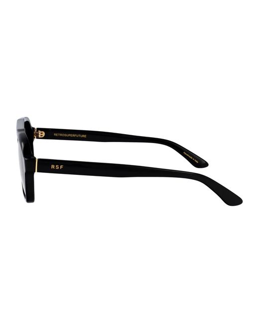 Retrosuperfuture Black Acetate Sunglasses