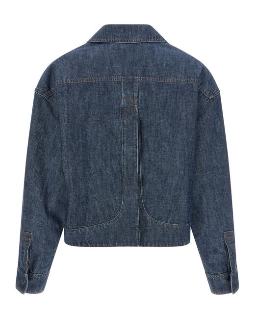 Fendi Blue Chambray Denim Jacket