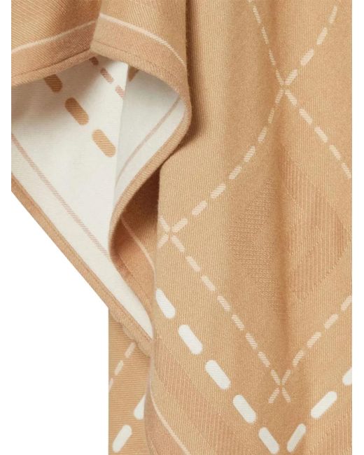 Fendi Natural Wool Poncho