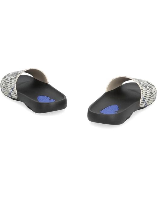 Burberry White Dive Rubber Slides for men