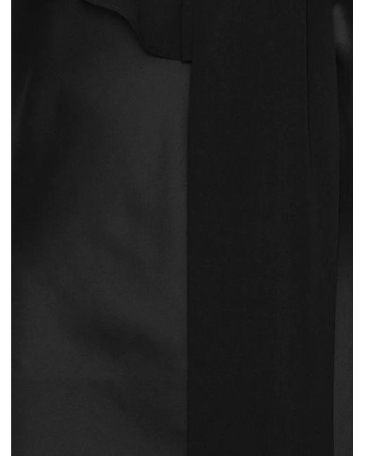ROTATE BIRGER CHRISTENSEN Black V-Neck Slip Dress