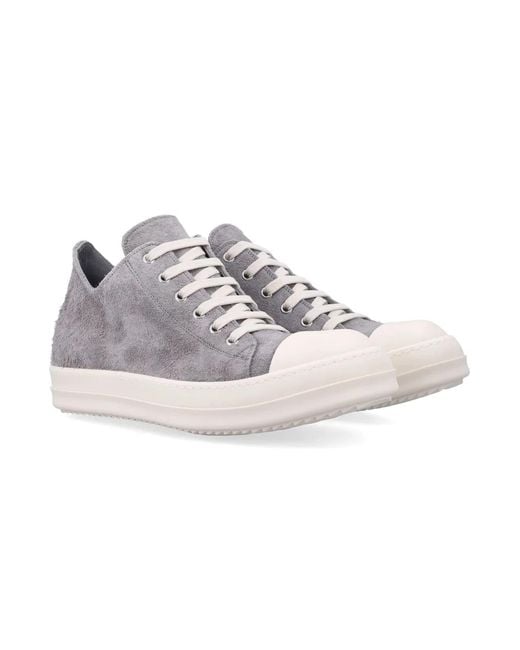 Rick Owens Multicolor Suede Low Sneaks for men