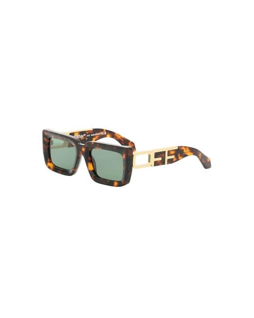 Off-White c/o Virgil Abloh Green Acetate Havana Sunglasses