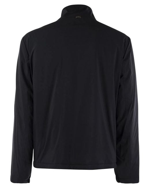 Fedeli Blue Bomber Jacket for men