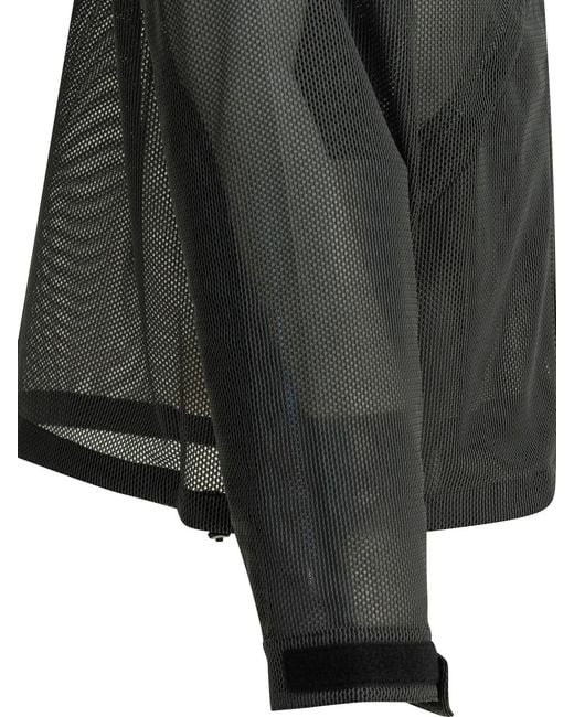 Goldwin Black "Tonalith Mesh" Lightweight Jacket for men
