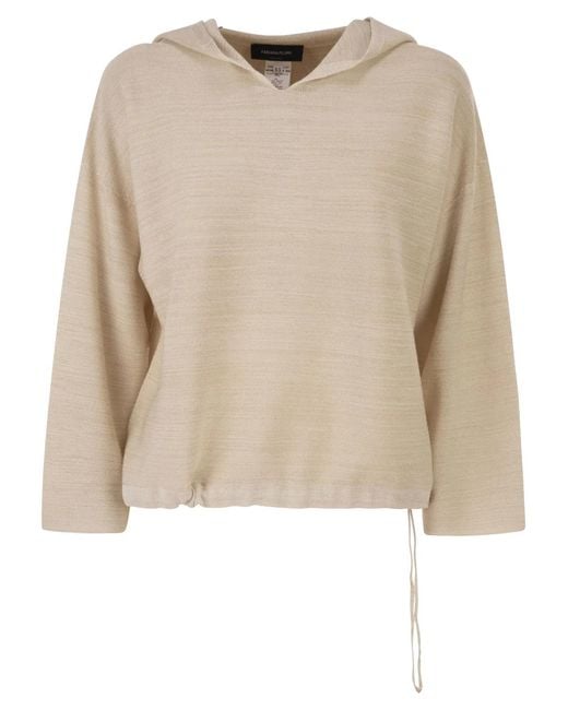 Fabiana Filippi Natural Hooded Jumper