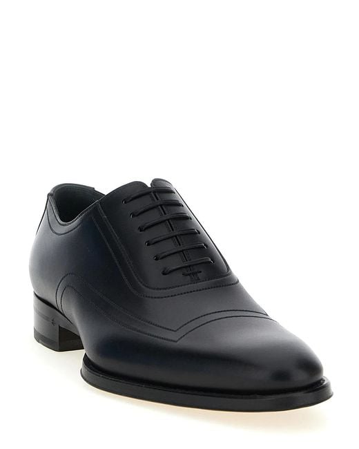 Gucci Black Lace-Up Leather for men