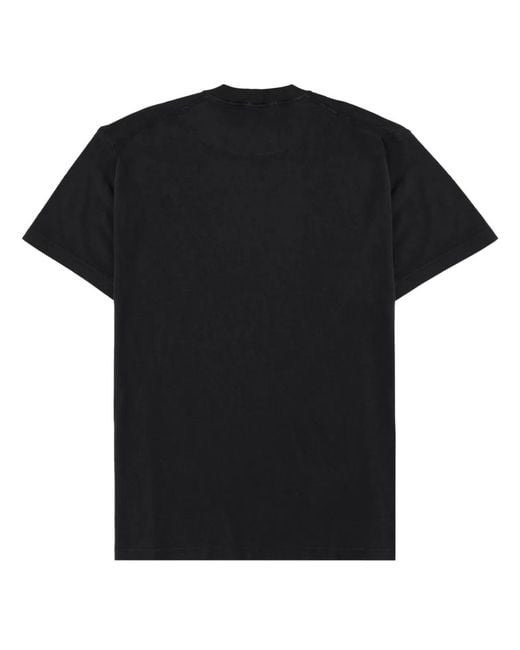 Stone Island Black Cotton T-Shirt for men