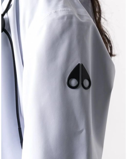 Moose Knuckles White Canter Logo Jacket