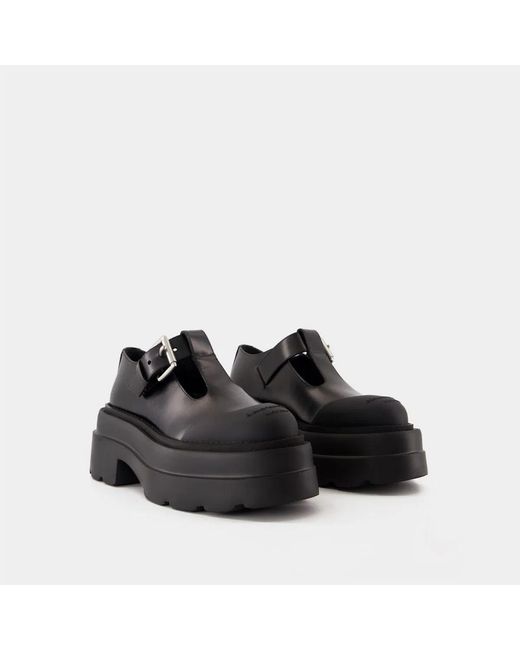 Alexander Wang Black Tova Mary Jane Platform Loafers